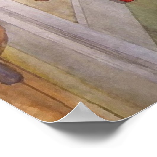 Esbjorn doet zijn thuiswerk door Carl Larsson Poster (Hoek)