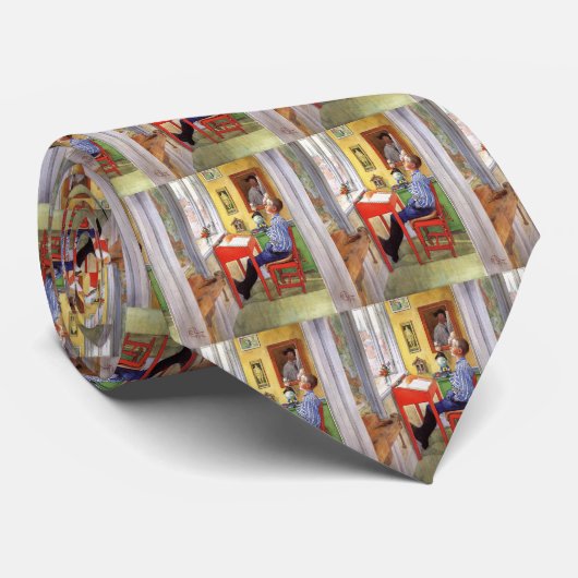 Esbjorn doet zijn thuiswerk door Carl Larsson Stropdas (Opgerold)