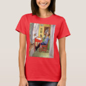 Esbjorn doet zijn thuiswerk door Carl Larsson T-shirt (Voorkant)