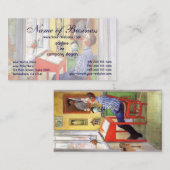 Esbjorn doet zijn thuiswerk door Carl Larsson Visitekaartje (Voorkant / Achterkant)