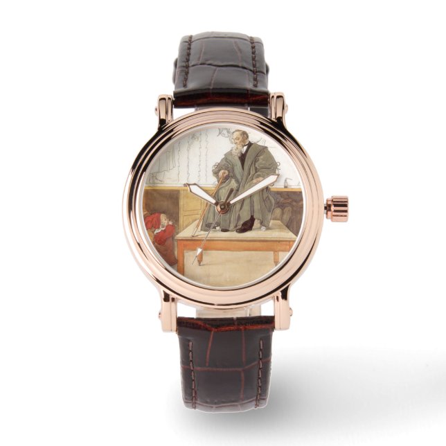 Esborjn en haar grootvader (meisje en opa) horloge (Voorkant)