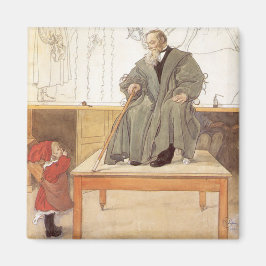 Esborjn en haar grootvader (meisje en opa) magneet