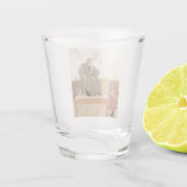 Esborjn en haar grootvader (meisje en opa) shot glas (Achterkant)