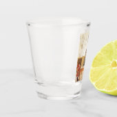 Esborjn en haar grootvader (meisje en opa) shot glas (Links)