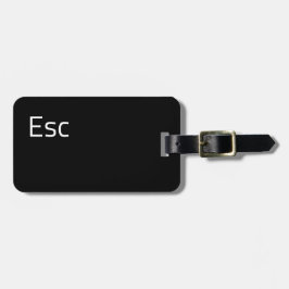 ESC (Escape)-computersleutel Bagagelabel