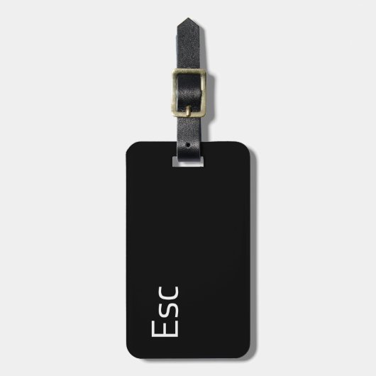 ESC (Escape)-computersleutel Bagagelabel (Voorkant verticaal)