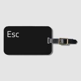 ESC (Escape)-computersleutel Bagagelabel
