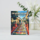 Escadaria Selarón Brazilië Briefkaart (Staand voorkant)