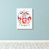 Escalante Family Crest Canvas Afdruk (Insitu (Houten vloer))