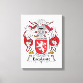 Escalante Family Crest Canvas Afdruk (Voorkant)