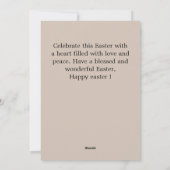 Escalante Pasen, vader familie Calligrafie foto Feestdagenkaart (Achterkant)