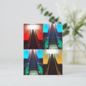 Escalator-Briefkaart Briefkaart (Staand voorkant)