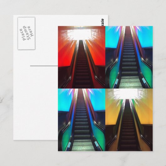 Escalator-Briefkaart Briefkaart (Voorkant / Achterkant)