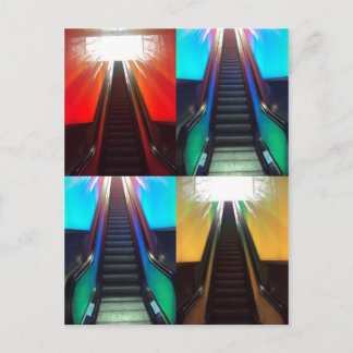 Escalator-Briefkaart Briefkaart