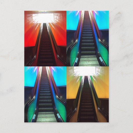 Escalator-Briefkaart Briefkaart (Voorkant)