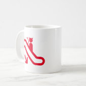 Escalator, geen trap koffiemok (Voorkant links)