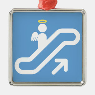 Escalator, geen trap metalen ornament