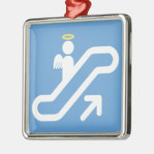 Escalator, geen trap metalen ornament (Links)