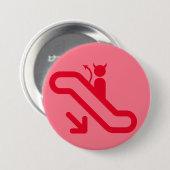 Escalator, geen trap ronde button 7,6 cm (Voorkant /achterkant)