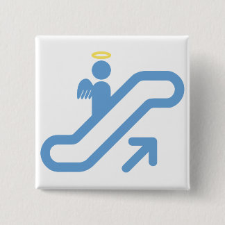 Escalator, geen trap vierkante button 5,1 cm