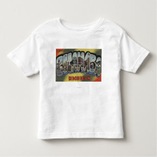 Escanaba, Michigan - Grote letterscènes Kinder Shirts