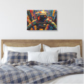 ESCAPE-5 CANVAS AFDRUK (Insitu (Slaapkamer))