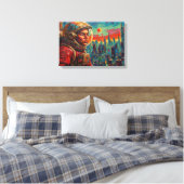 ESCAPE-7 CANVAS AFDRUK (Insitu (Slaapkamer))