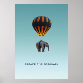 ESCAPE DE GEWONE | POSTER ELEPHANT