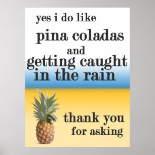 "Escape" - de muziekkunstfoto van Pina Colada Poster