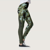 Escape Forest Camouflage Blue Lake Grid Leggings (Rechts)