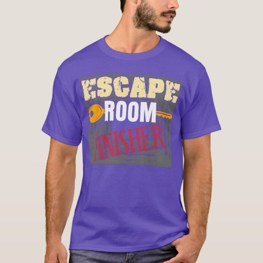 Escape Game Afsluiter Escape Kamer grappig T-shirt (Voorkant)