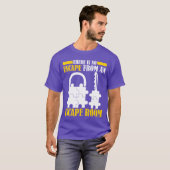 Escape Game Escape Room grappig T-shirt (Voorkant volledig)