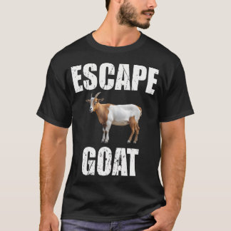 Escape Geit Zondebok Dier Huda Humor Eiland T-shirt