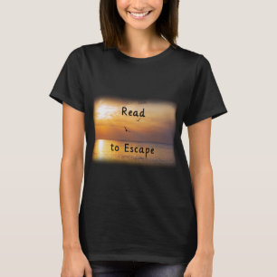 Escape naar Lees T-shirt Boekliefhebber Leest Es