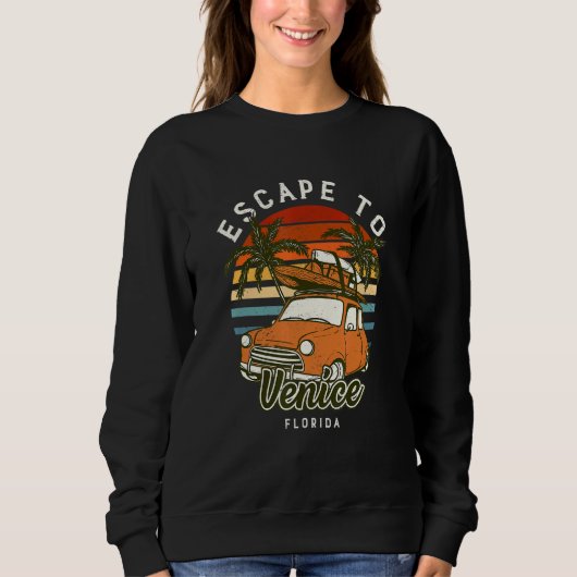 Escape naar Venice Beach Florida Ocean Fl Summer V Trui (Voorkant)