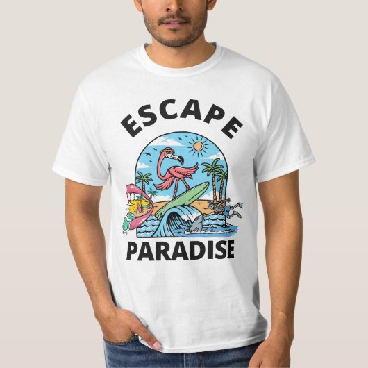 Escape Paradise T-shirt (Voorkant)