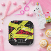 Escape Party Birthday Maze Keys Mystery Mix Papieren Bordje (Feest)