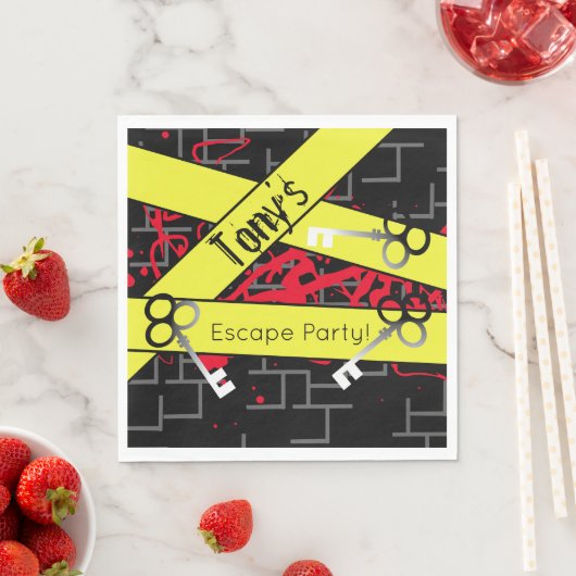 Escape Party Birthday Maze Keys Mystery Mix Servet (Insitu)