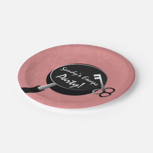Escape Party Girls Supplies Papieren Bordje (Gekanteld)