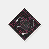 Escape Party Maze Keys voedt Napkins Servet (Hoek)