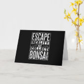 Escape Reality and Collect Bonsai Gartenkunst Kaart (Gele Bloem)