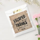 Escape Room Birthday Party Bedankt Bedankzakje (Gezegeld)