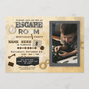 Escape Room Birthday Party Photo Clusters Spy Kaart