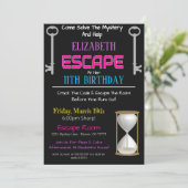 Escape Room Birthday Uitnodiging (Staand voorkant)