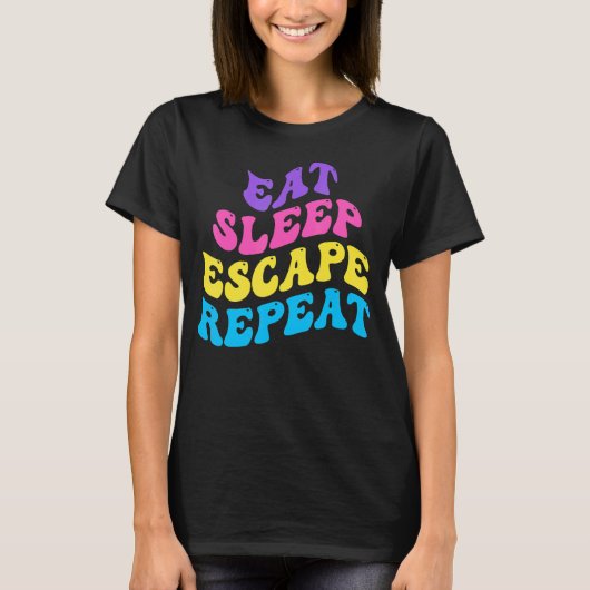 Escape Room Eat Sleep Escape Repeat for Point And  T-shirt (Voorkant)