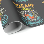 Escape Room Enthusiast Puzzle Game Adventure Cadeaupapier (Rol Hoek)