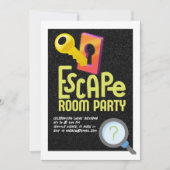 Escape Room Feest Kaart (Voorkant)