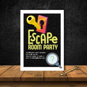 Escape Room Feest Kaart