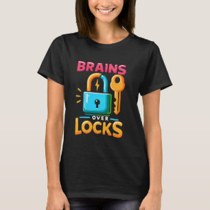 Escape Room Game Lockpicking Puzzel Room Exit Game T-shirt