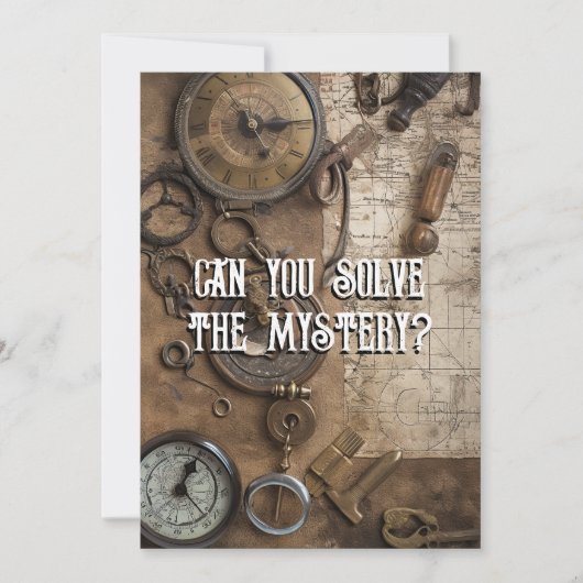 Escape Room Game Persoonlijke Birthday Party Kaart (Voorkant)